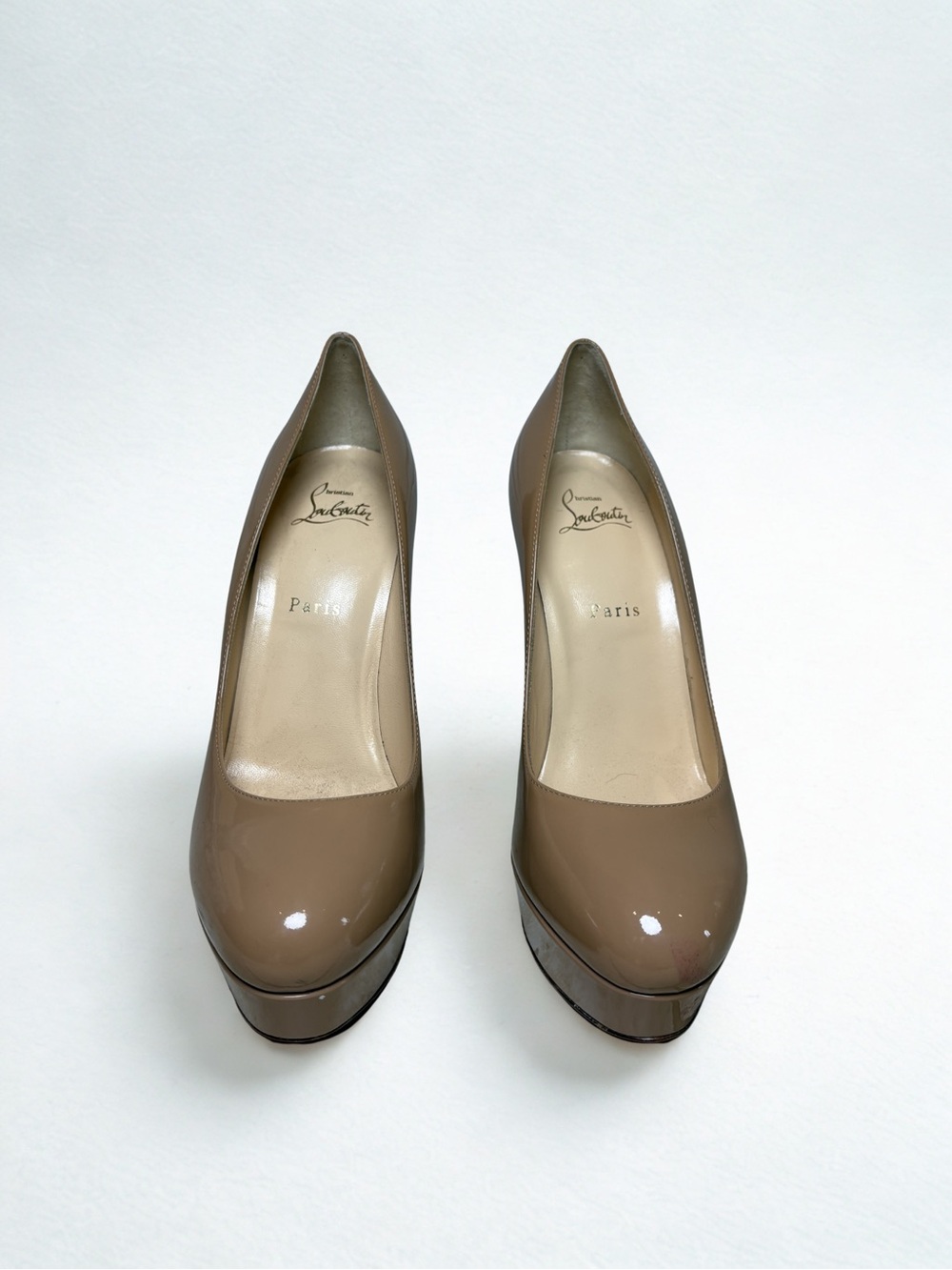 Christian Louboutin Bianca 140 Patent Platform Pumps